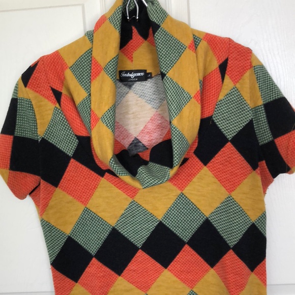 Modcloth Dresses & Skirts - Indulgence/ModCloth cowl neck plaid dress, Large